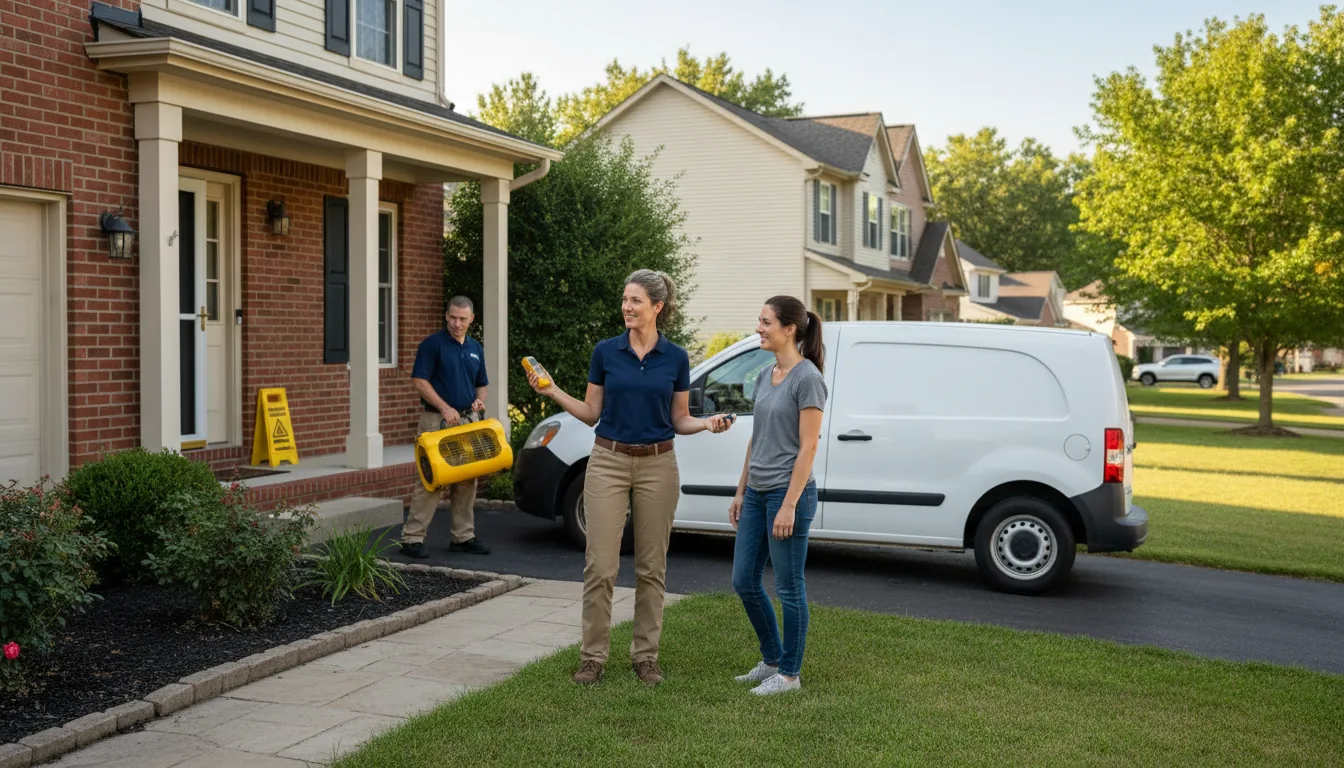 Water restoration image for Home Water Damage Repair in Philo, OH